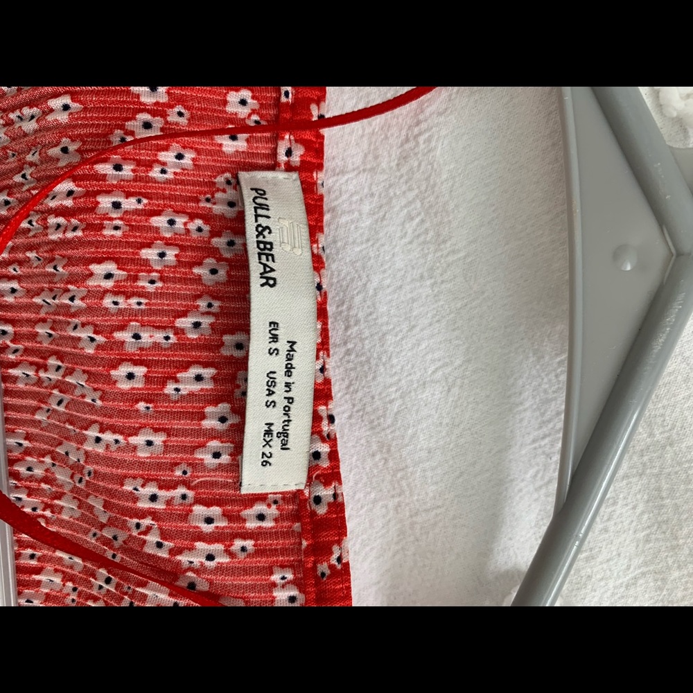 Pull and bear red romper